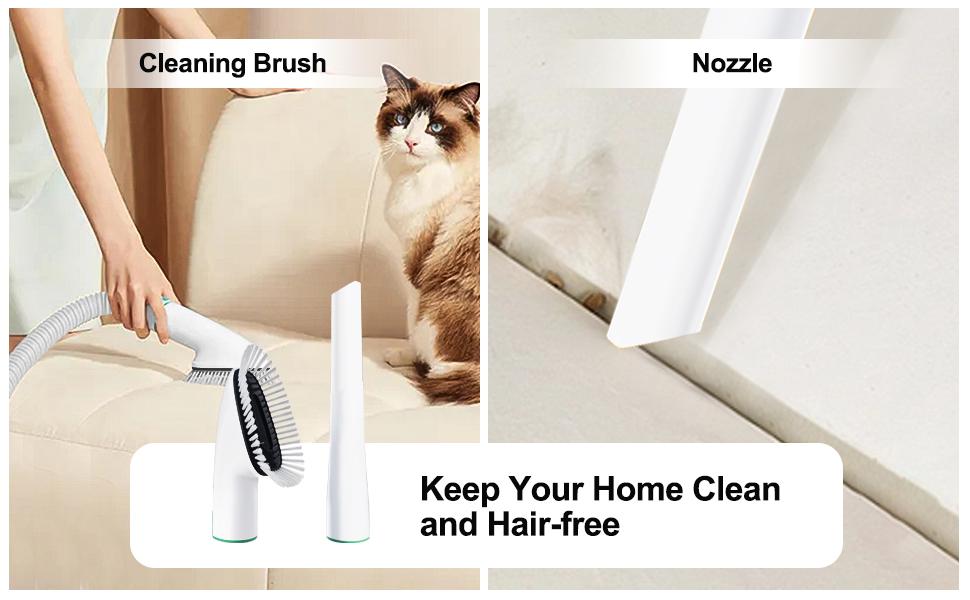 Dog Grooming Vacuum Kit 7 In 1 For Deshedding Cats
