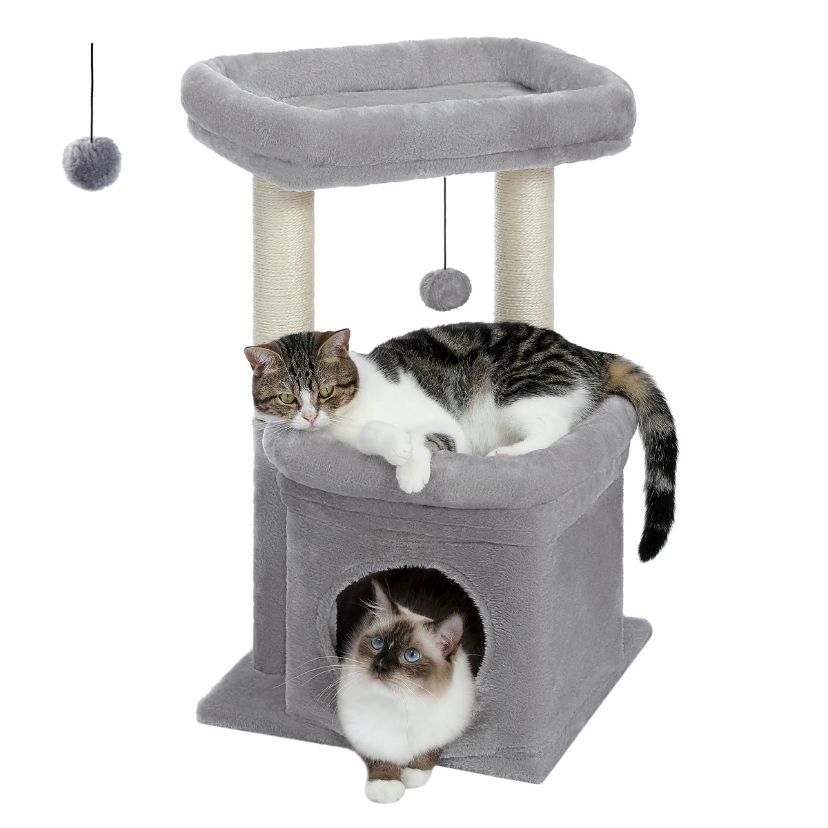 PAWZ Road Cat Tree With Sisal Posts And Cozy Condo