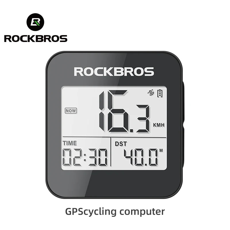 ROCKBROS GPS Bike Computer Speedometer Waterproof Wireless Cycling Odometer