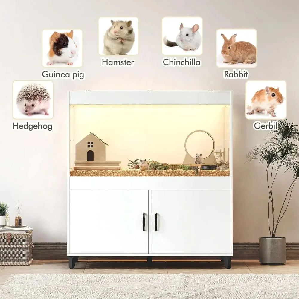 Hamster Cage With LED Lights And 360 Degree Acrylic View