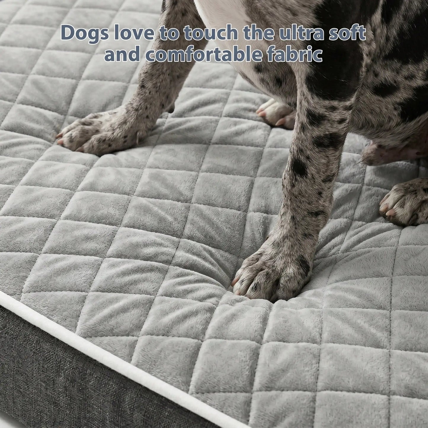 Waterproof Dog Bed With Washable Removable Cover And Orthopedic Foam