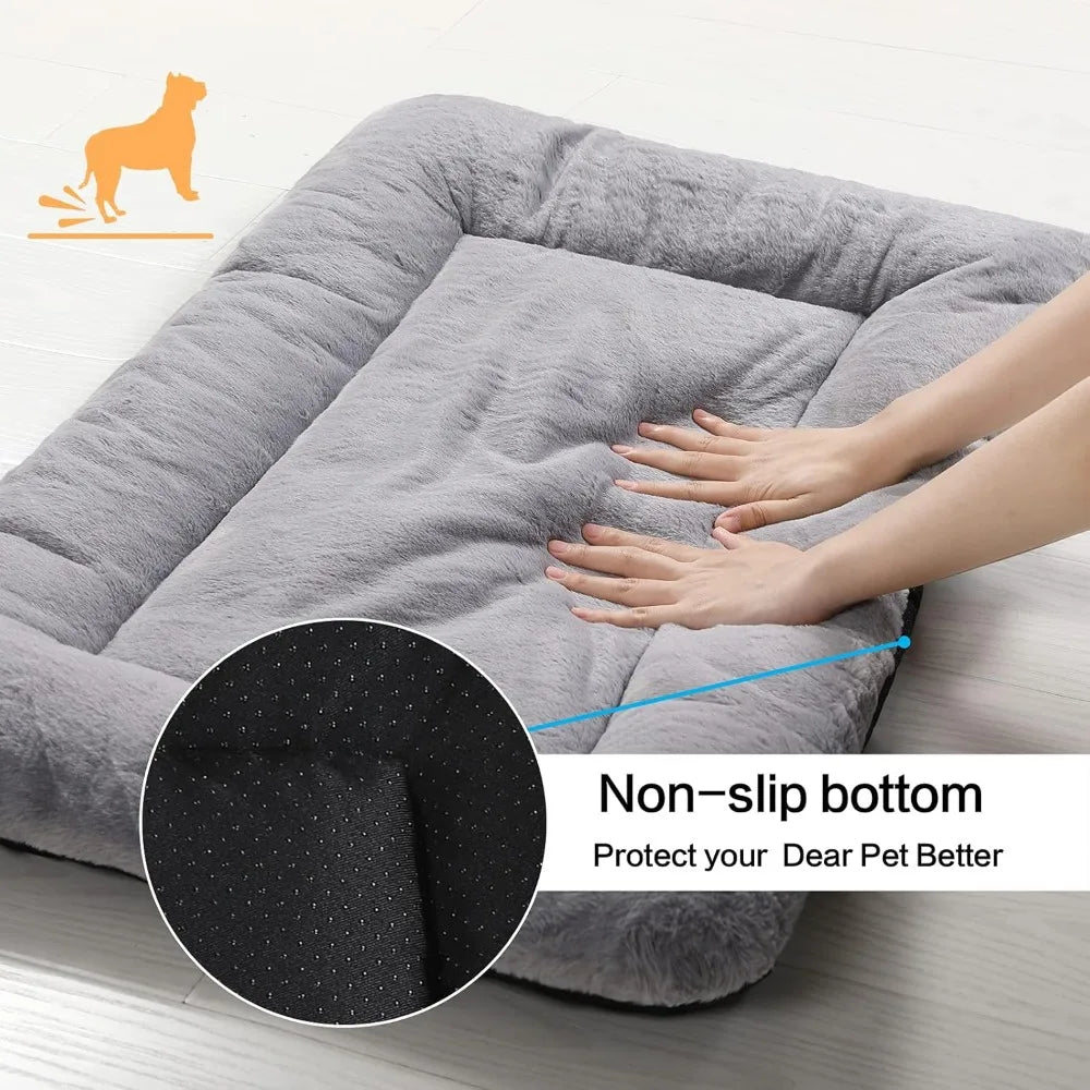 Machine Washable Anti Slip Dog Crate Pad For Pets Durable
