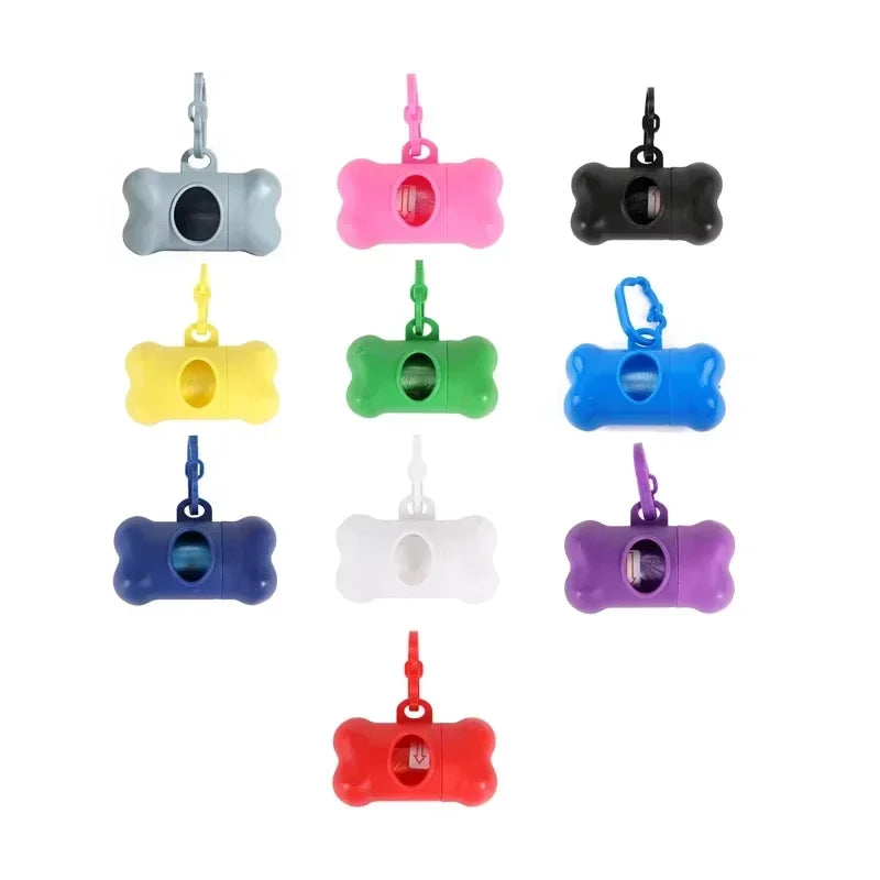 Bone Shaped Dog Waste Bag Dispenser With Sling Strap
