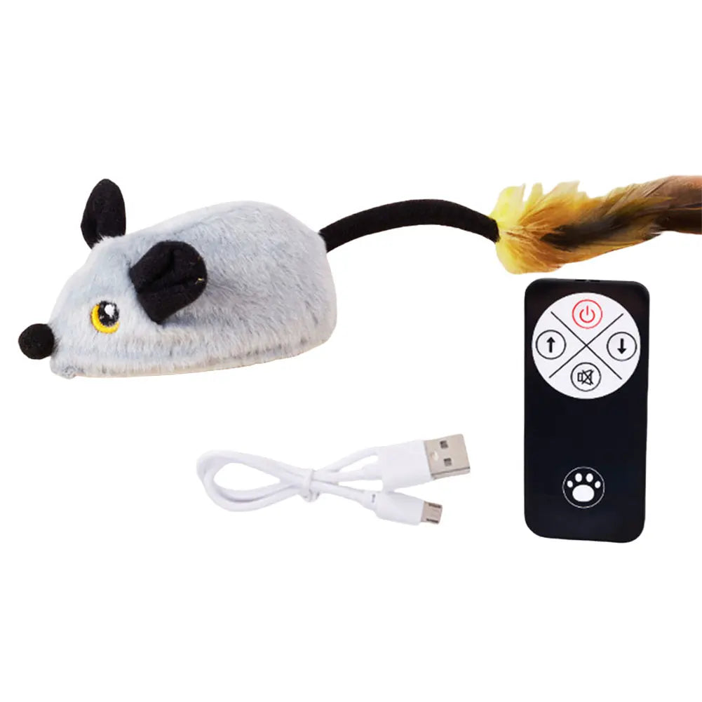 Shunmaii Interactive Electronic Mouse Cat Toy For Self Play Exercise