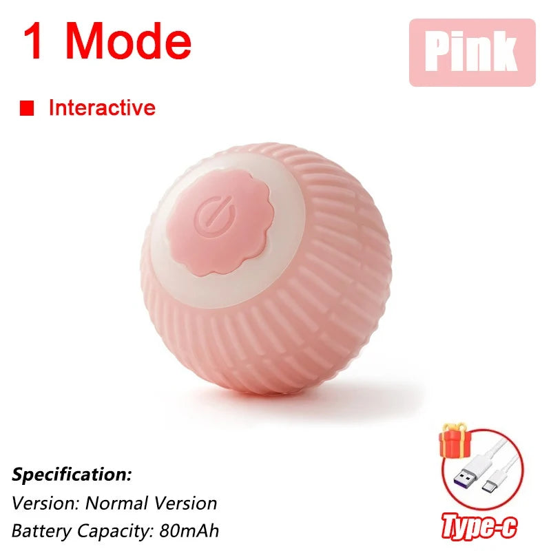Automatic Rechargeable Rolling Ball Interactive Cat Toy