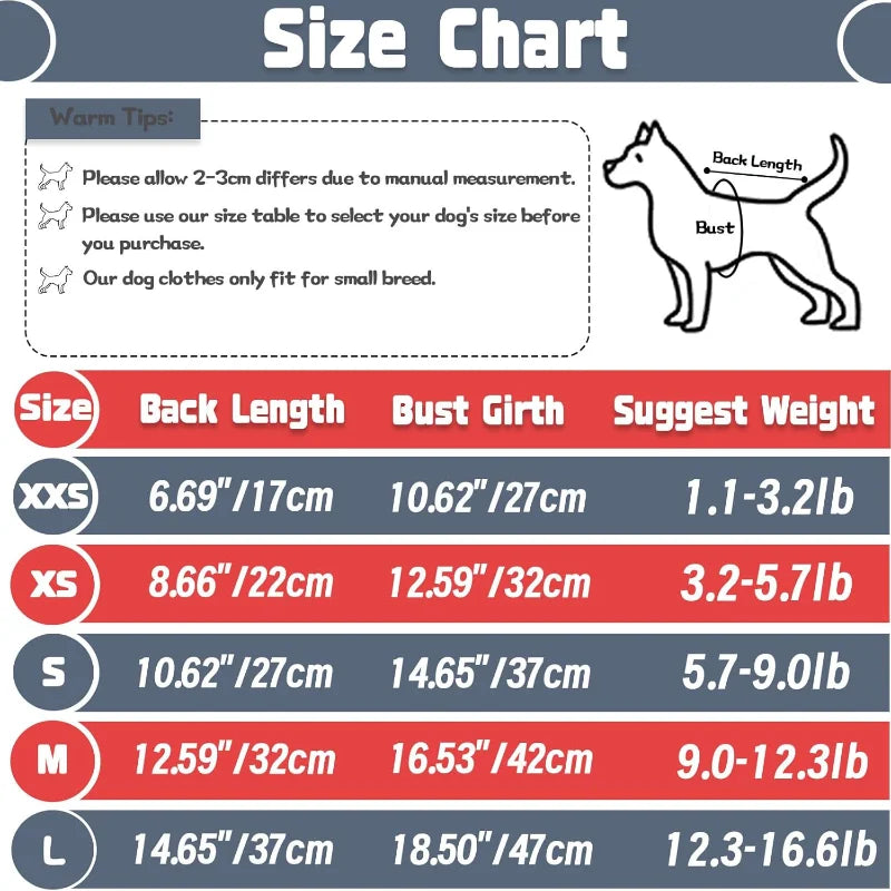 LISM Puppy Clothes Set For Dogs Chihuahua Yorkie Cats