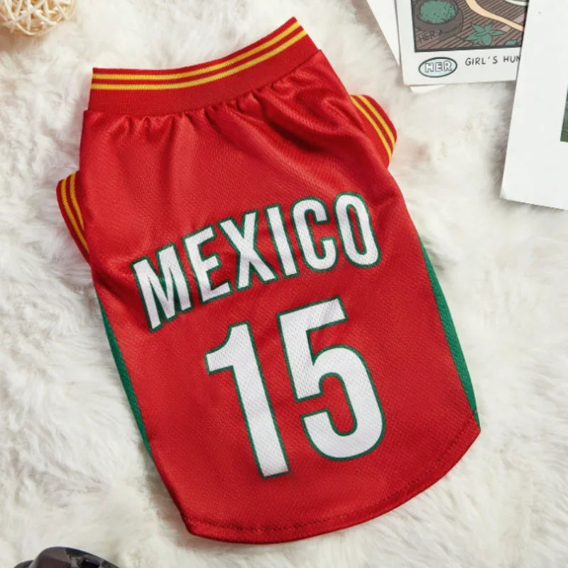 Breathable Mesh Schnauzer Dog Clothes Jersey For Pets And Puppies
