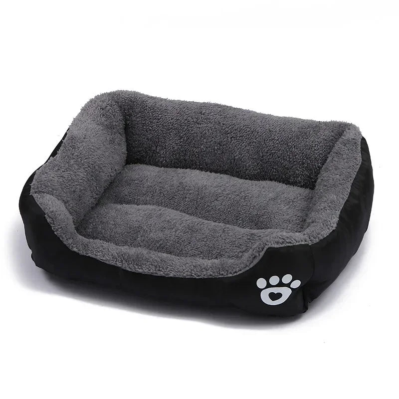 BPEDT Warm Plush Dog Bed With Waterproof Bottom For Pets