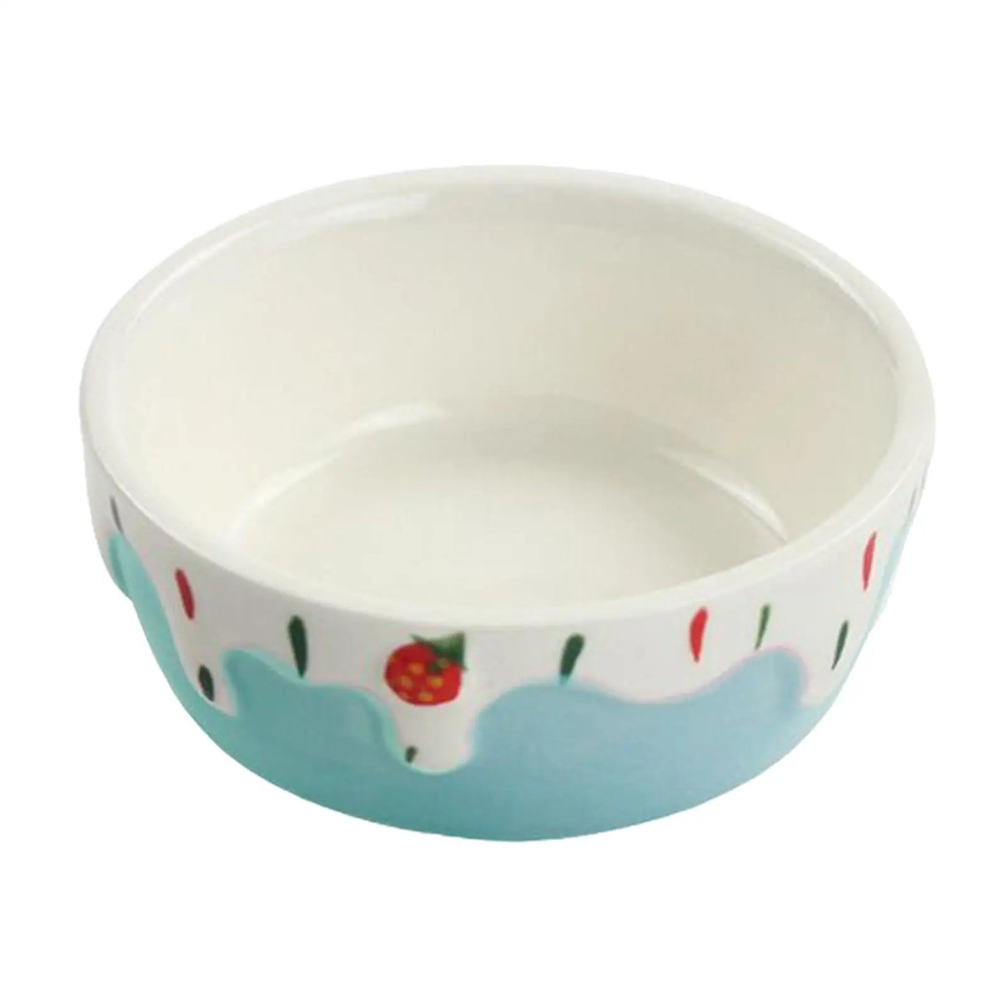 Ceramic Hamster Food Bowl Easy To Clean Portable Feeding Dish