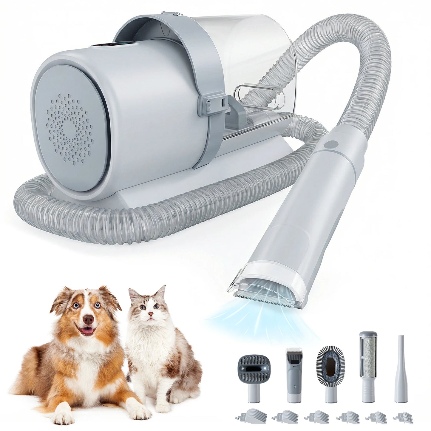 JHK Pet Grooming Vacuum Kit With Suction Modes And Tools