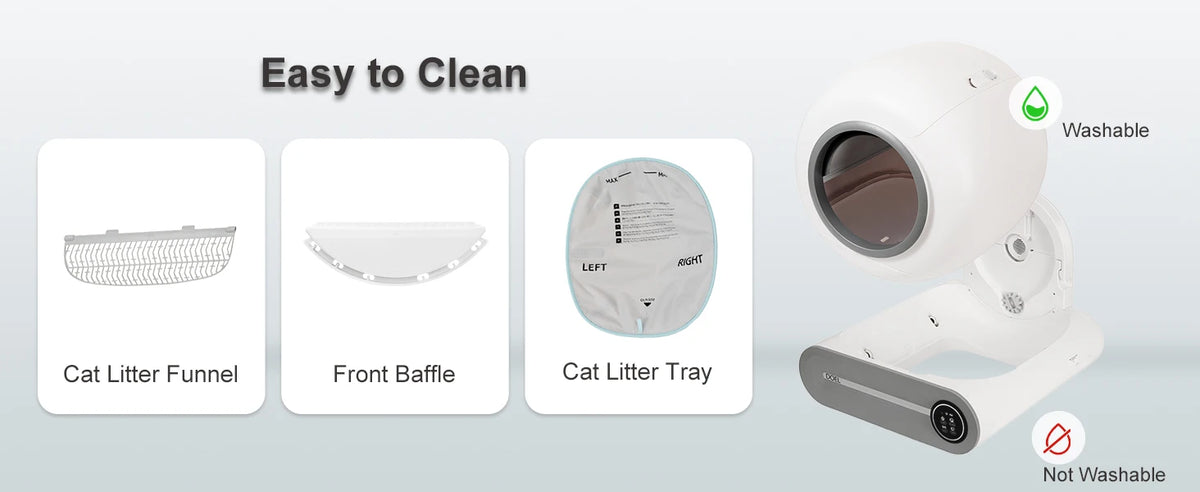 DOEL Smart Self Cleaning Cat Litter Box With App Control