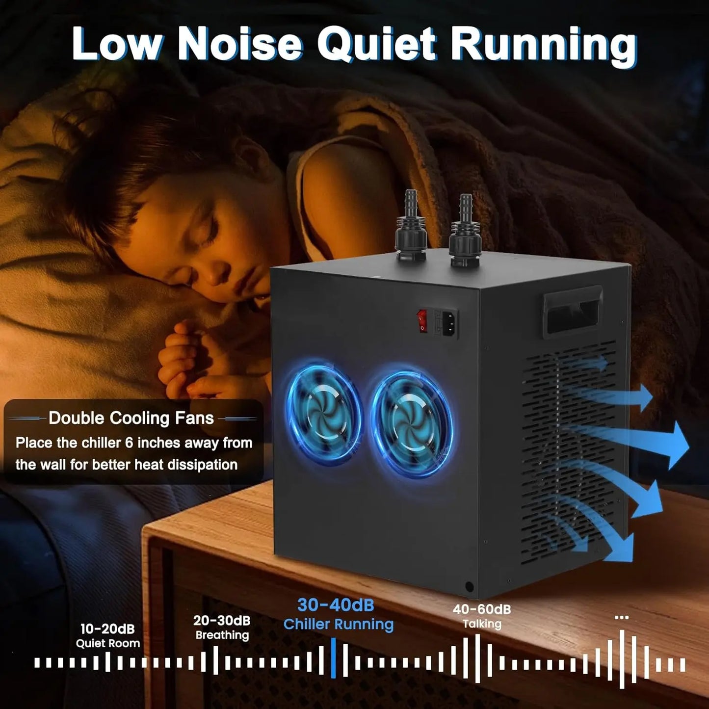 SHICUO Aquarium Chiller OneThirdHP Remote Control Pump