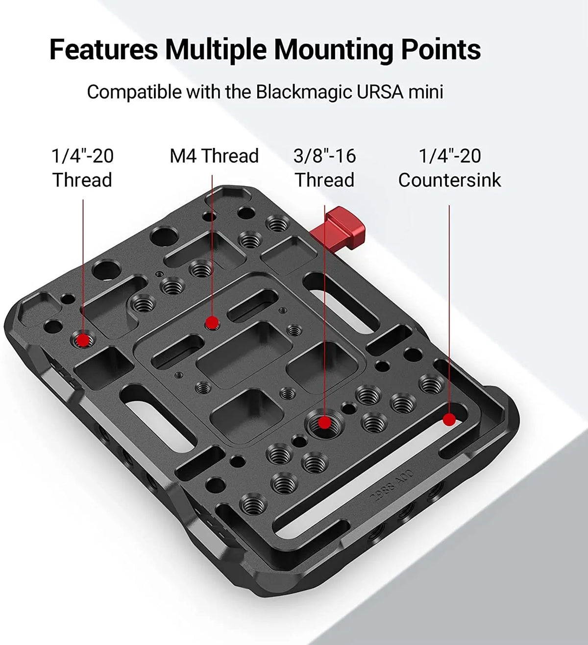 SmallRig V Mount Battery Plate With Adjustable Arm And Rod Clamp