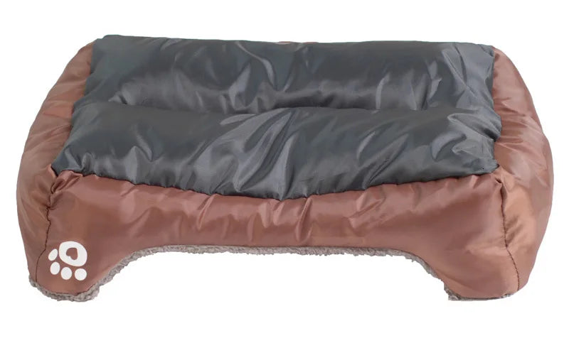 BPEDT Warm Plush Dog Bed With Waterproof Bottom For Pets