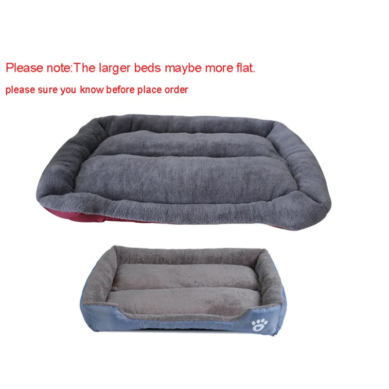 BPEDT Warm Plush Dog Bed With Waterproof Bottom For Pets