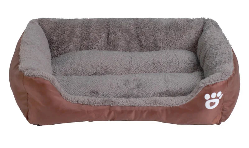 BPEDT Warm Plush Dog Bed With Waterproof Bottom For Pets