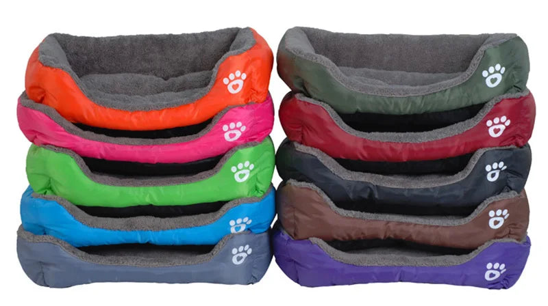 BPEDT Warm Plush Dog Bed With Waterproof Bottom For Pets