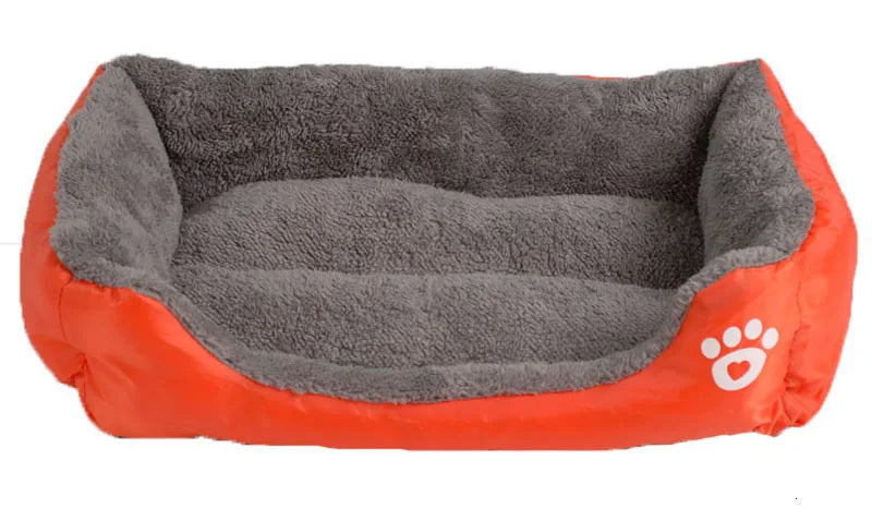 BPEDT Warm Plush Dog Bed With Waterproof Bottom For Pets