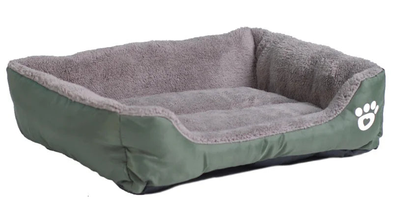 BPEDT Warm Plush Dog Bed With Waterproof Bottom For Pets
