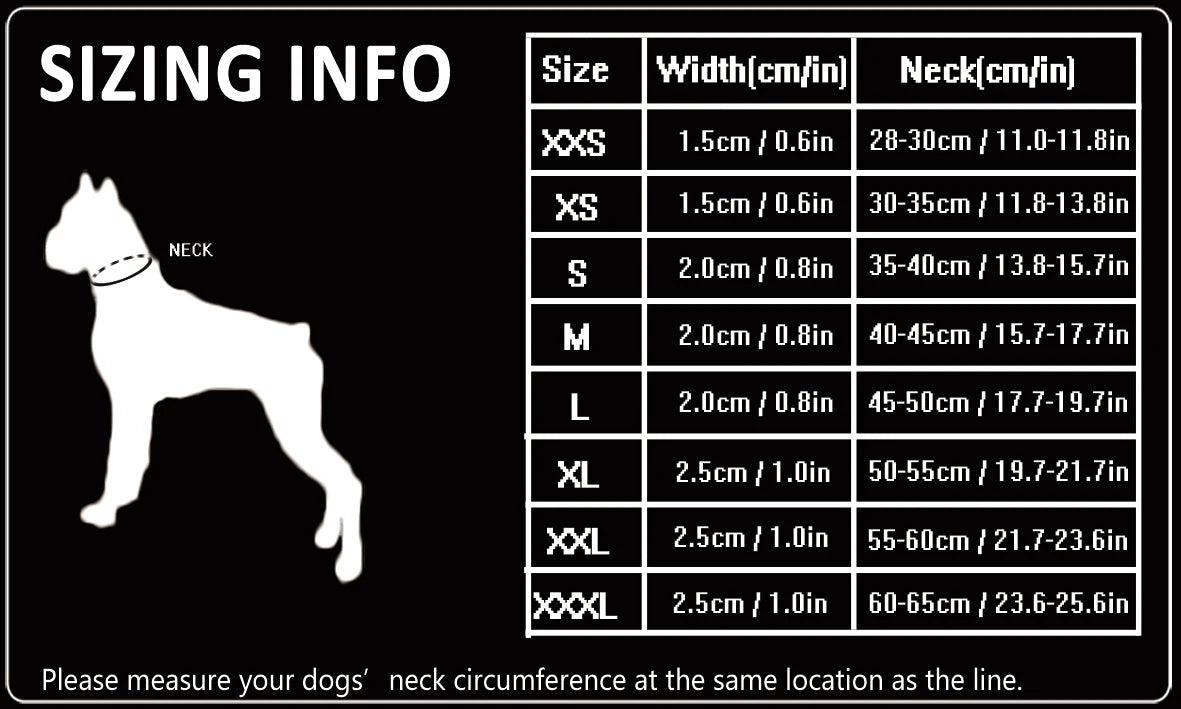 TRUELOVE Adjustable Nylon Dog Collar With Reflective Padded Design