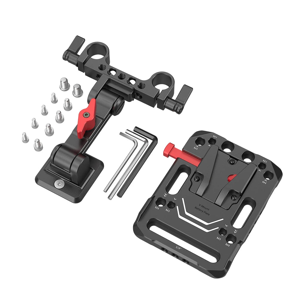 SmallRig V Mount Battery Plate With Adjustable Arm And Rod Clamp