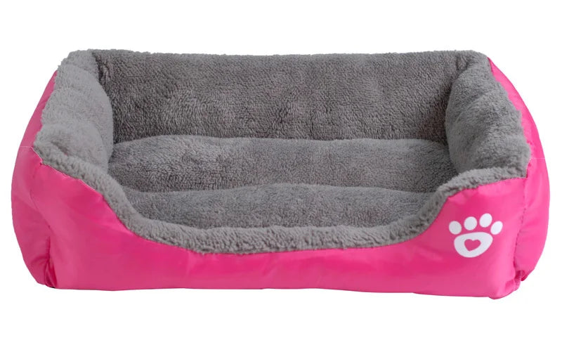BPEDT Warm Plush Dog Bed With Waterproof Bottom For Pets