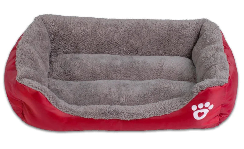 BPEDT Warm Plush Dog Bed With Waterproof Bottom For Pets