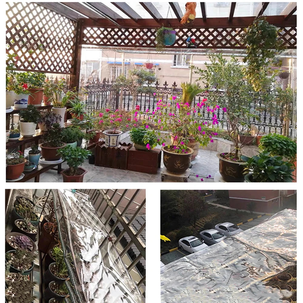 Transparent Waterproof PVC Tarpaulin With Eyelets For Greenhouse And Garden