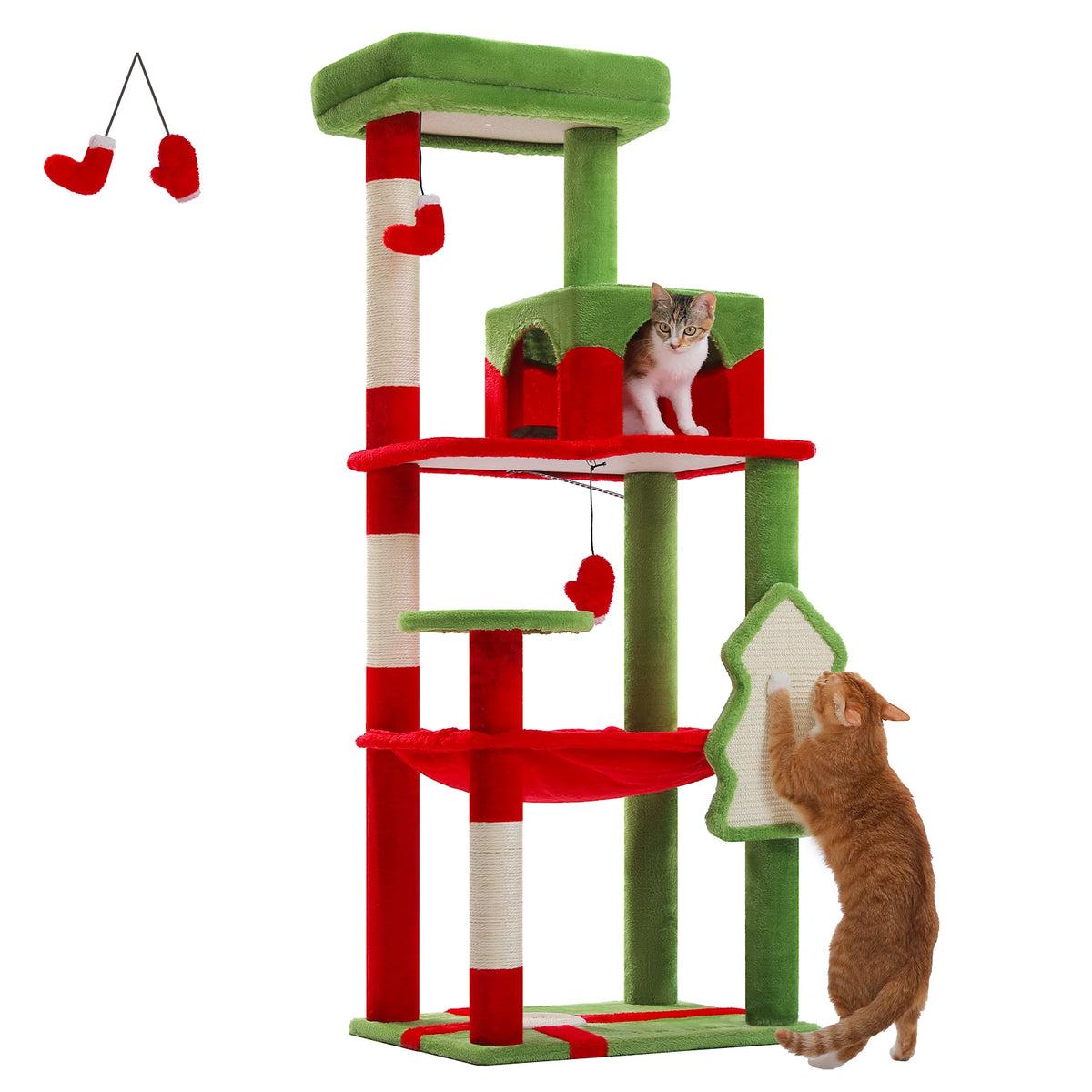 Pawz Road 5 Level Cat Tower For Large Cats Sisal Scratcher