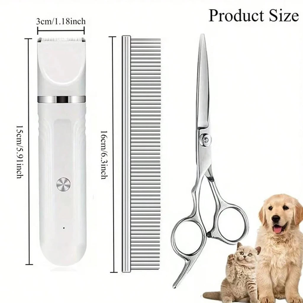 Shuyu 4-In-1 Pet Hair Clipper Cordless Dog Cat Grooming Kit