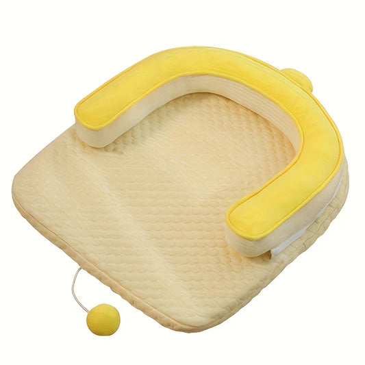 Self Cooling Cat Bed With Ice Gel Cooling Pad For Pets