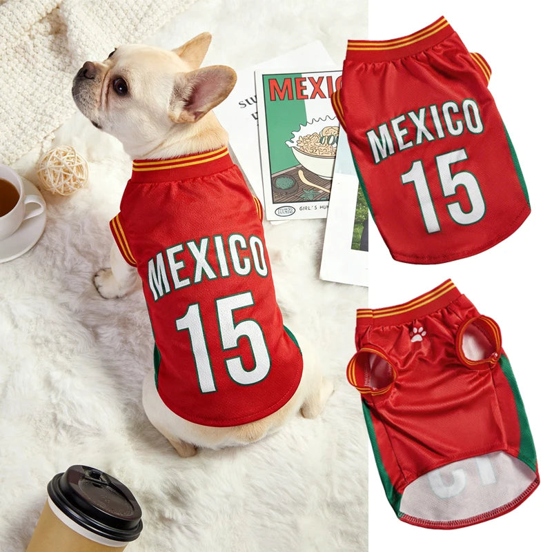 Breathable Mesh Schnauzer Dog Clothes Jersey For Pets And Puppies