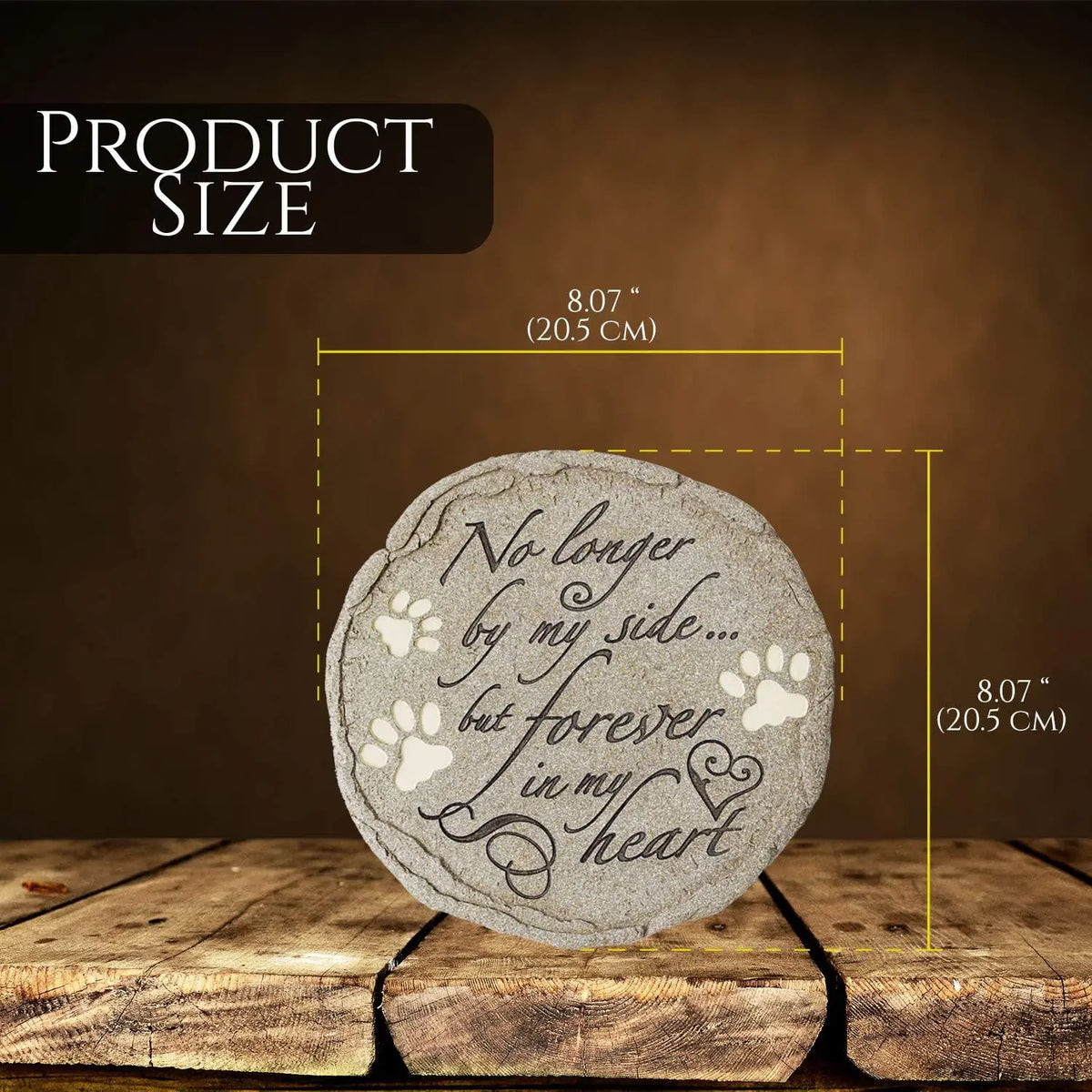 Orchid Valley Pet Memorial Stone for Cats and Dogs Weatherproof