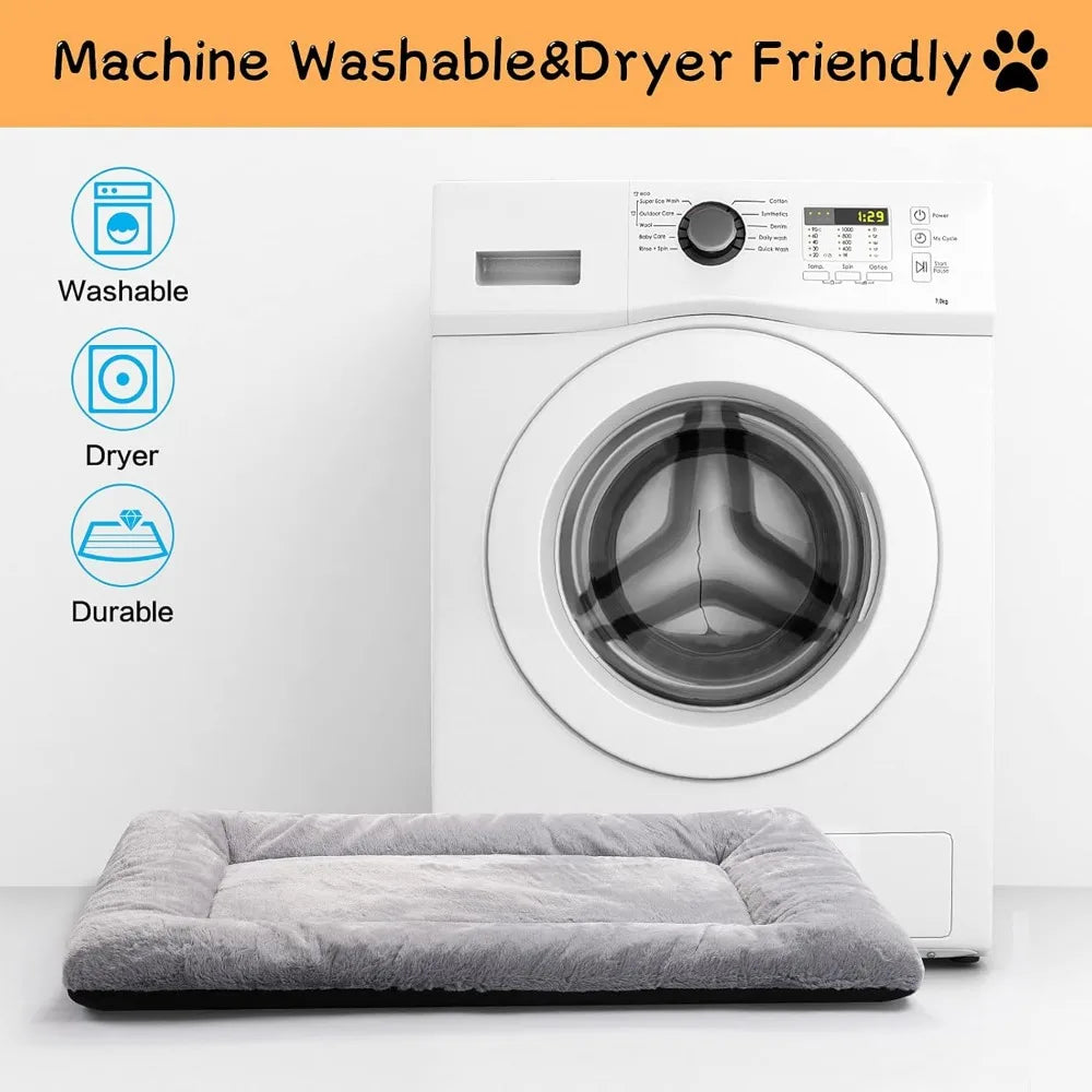 Machine Washable Anti Slip Dog Crate Pad For Pets Durable