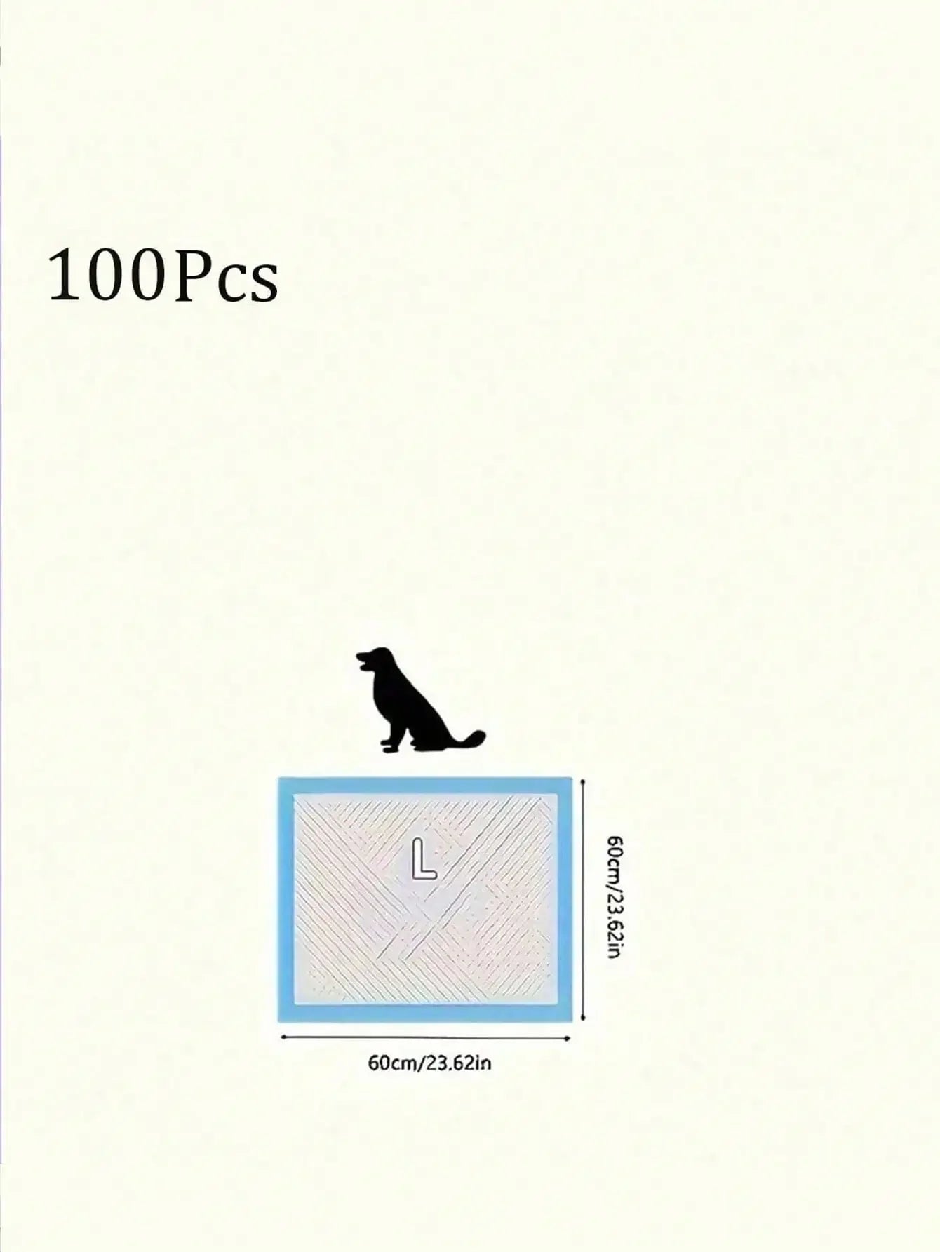 Pet Pee Pad Training Diapers 100 Pcs Thickening for Dogs