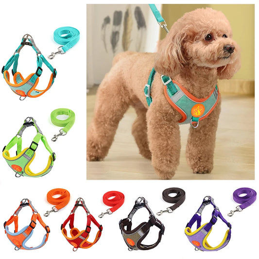 Nylon Reflective Dog Harness Vest Soft Mesh Breathable