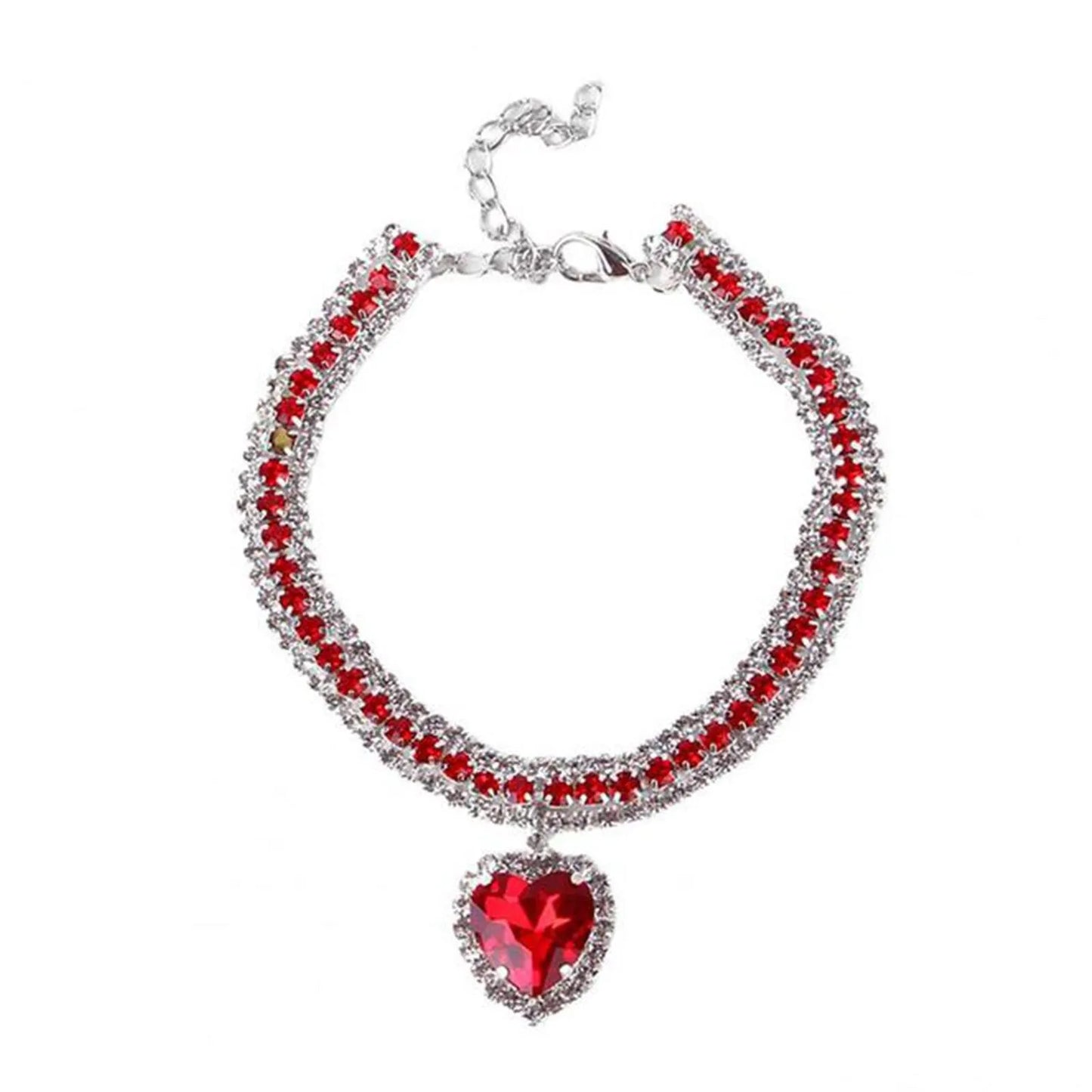 Rhinestone Diamante Dog Cat Collar Necklace Crystal Bling