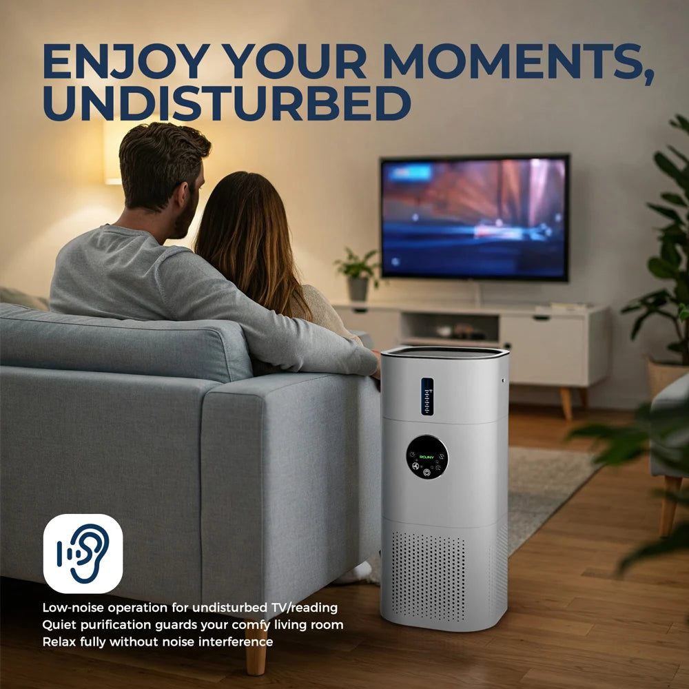 Rouny Air Purifier Humidifier Combo With True HEPA Filtration