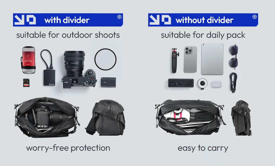Ulanzi AB02 TAI Outdoor Photography Sling Bag for Camera Accessories