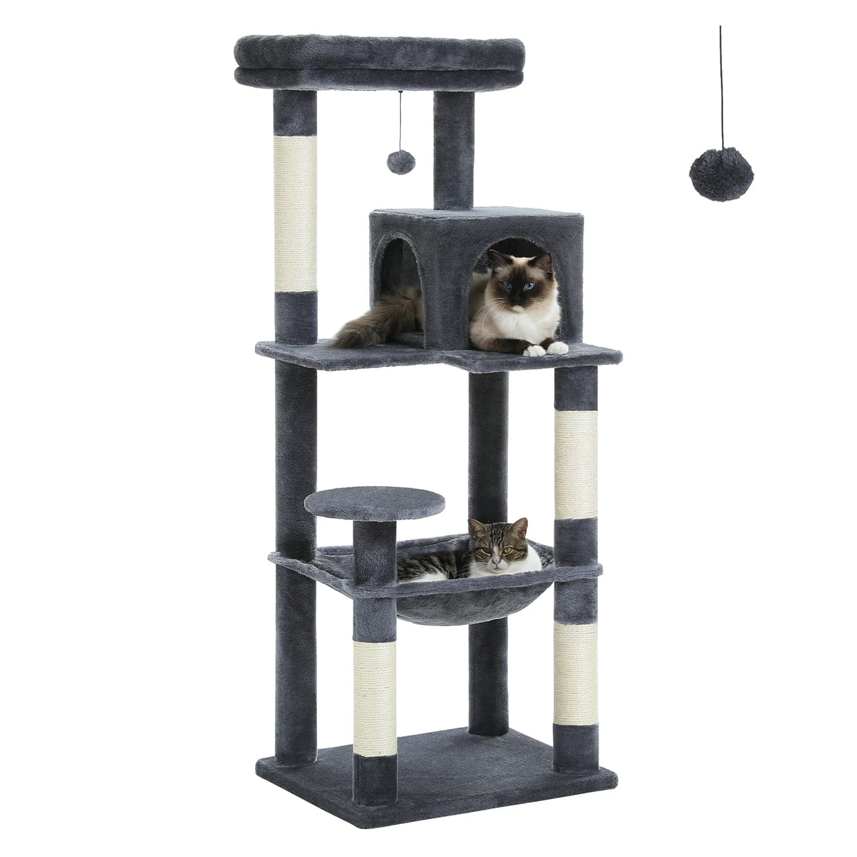 Pawz Road 5 Level Cat Tower For Large Cats Sisal Scratcher