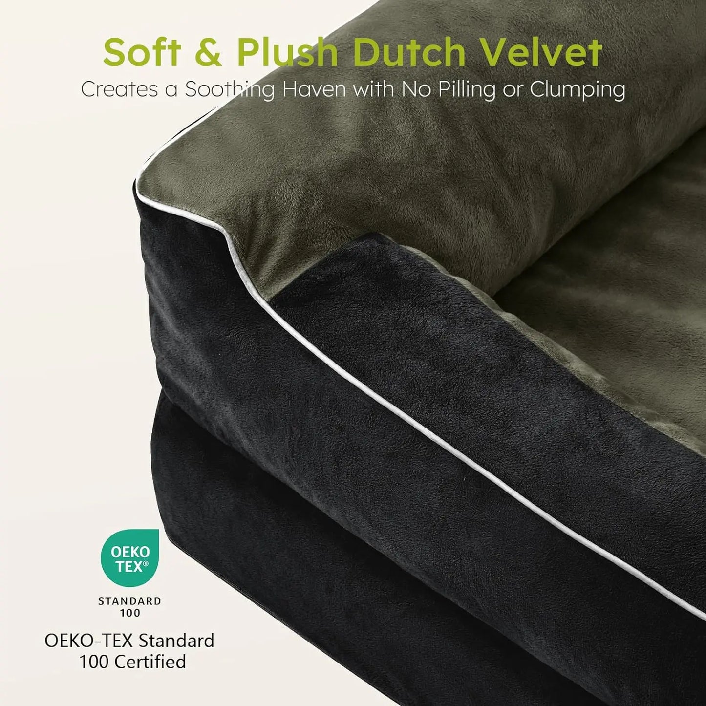 Orthopedic Dog Bed With Cooling Gel Memory Foam Waterproof Cover