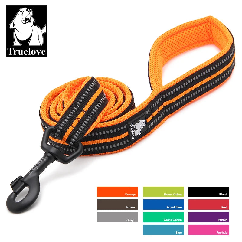 Truelove Reflective Padded Nylon Pet Leash For Dogs And Cats