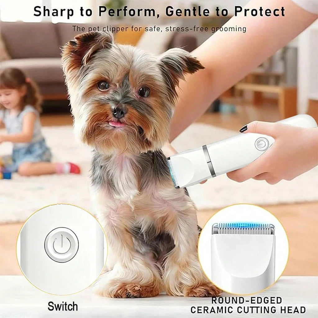 Shuyu 4-In-1 Pet Hair Clipper Cordless Dog Cat Grooming Kit