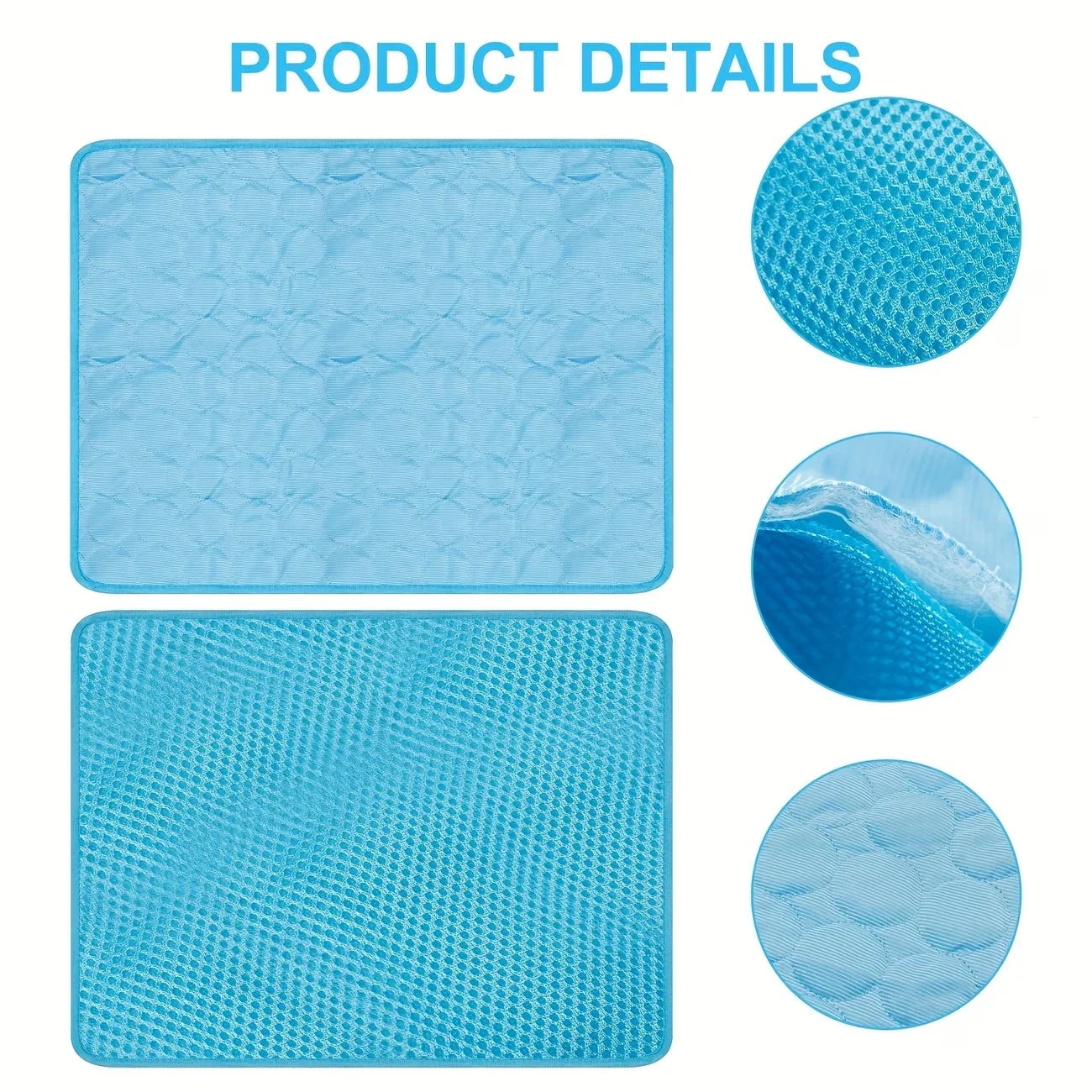 Summer Cooling Pet Mat Water Absorption Portable Gel Sleeping Pad For Dogs