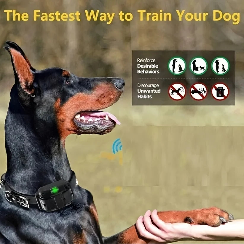 Electric Dog Training Collar Rechargeable Anti Bark Waterproof Trainer