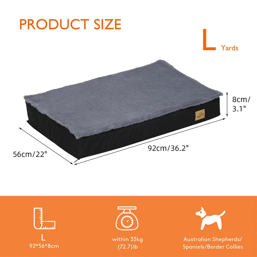 BORWART Orthopaedic Waterproof Dog Bed 2 In 1 Removable Cover