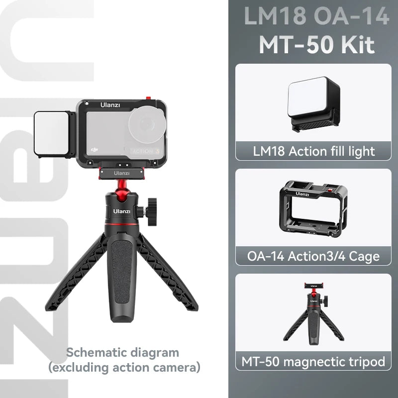 Ulanzi Magnetic Waterproof LED Fill Light for DJI Action Cameras