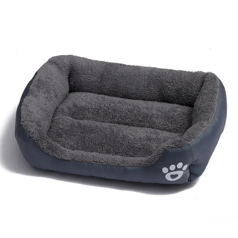 BPEDT Warm Plush Dog Bed With Waterproof Bottom For Pets