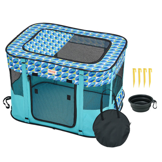 VEVOR Portable Foldable Pet Playpen Tent for Dogs and Cats