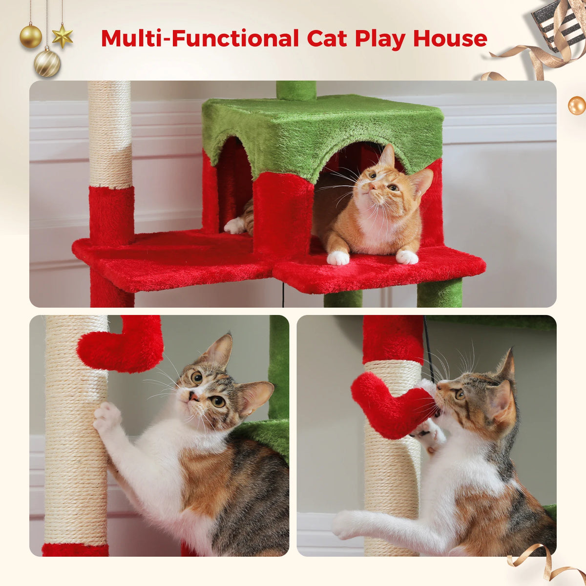 Pawz Road 5 Level Cat Tower For Large Cats Sisal Scratcher